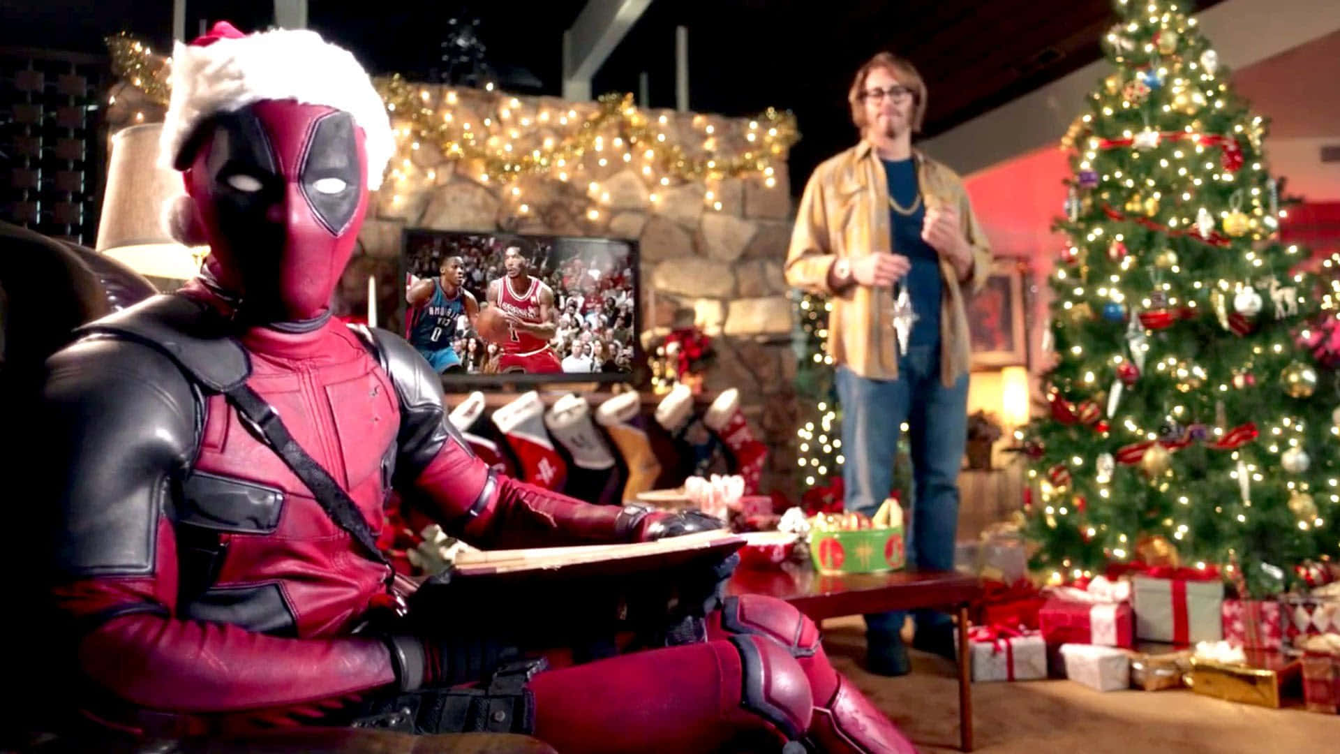 Get In The Holiday Spirit With This Festive Marvel Christmas Image! Background