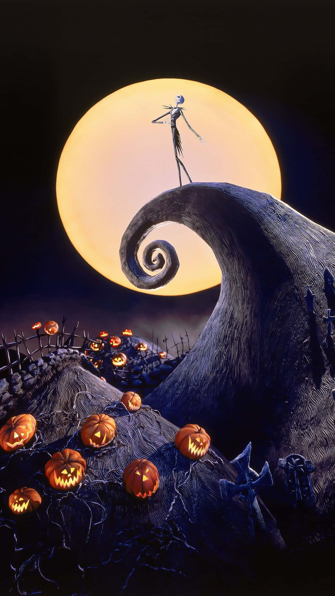 Get In The Mood With A Nightmare Before Christmas Phone Background