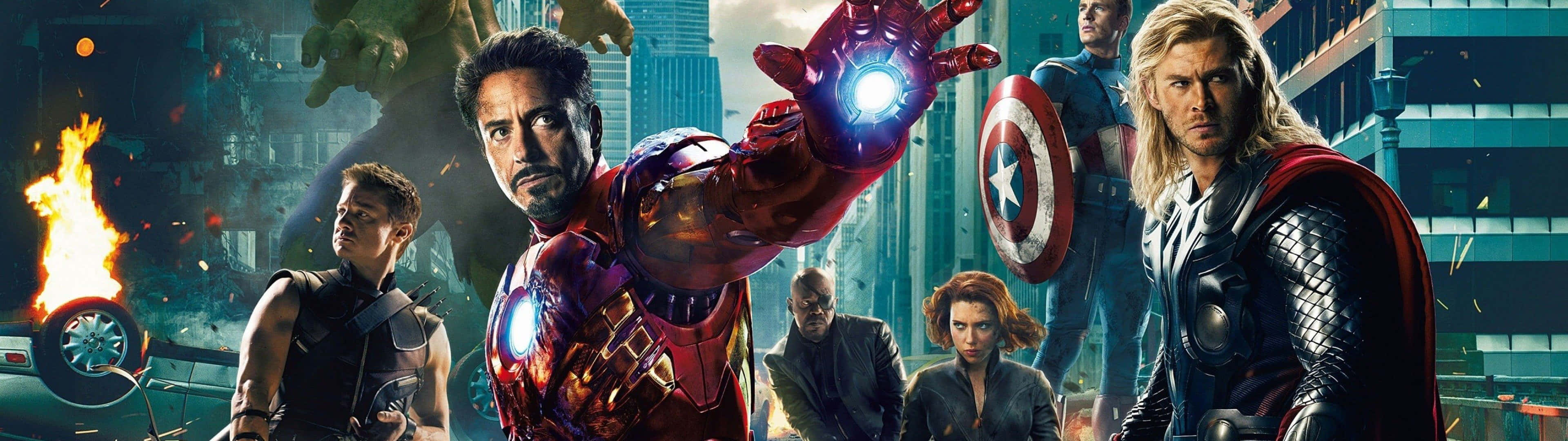 Get Into Character With The Captain America Dual Screen Background
