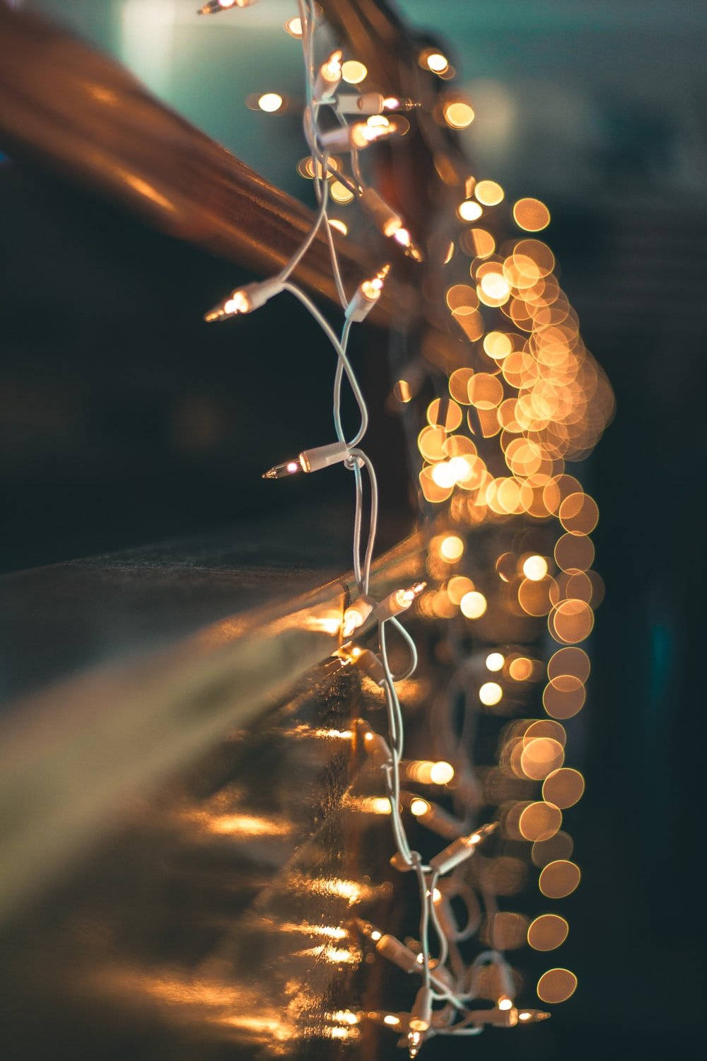 Get Into The Christmas Spirit With A Beautiful Festive Display Of Lights Background