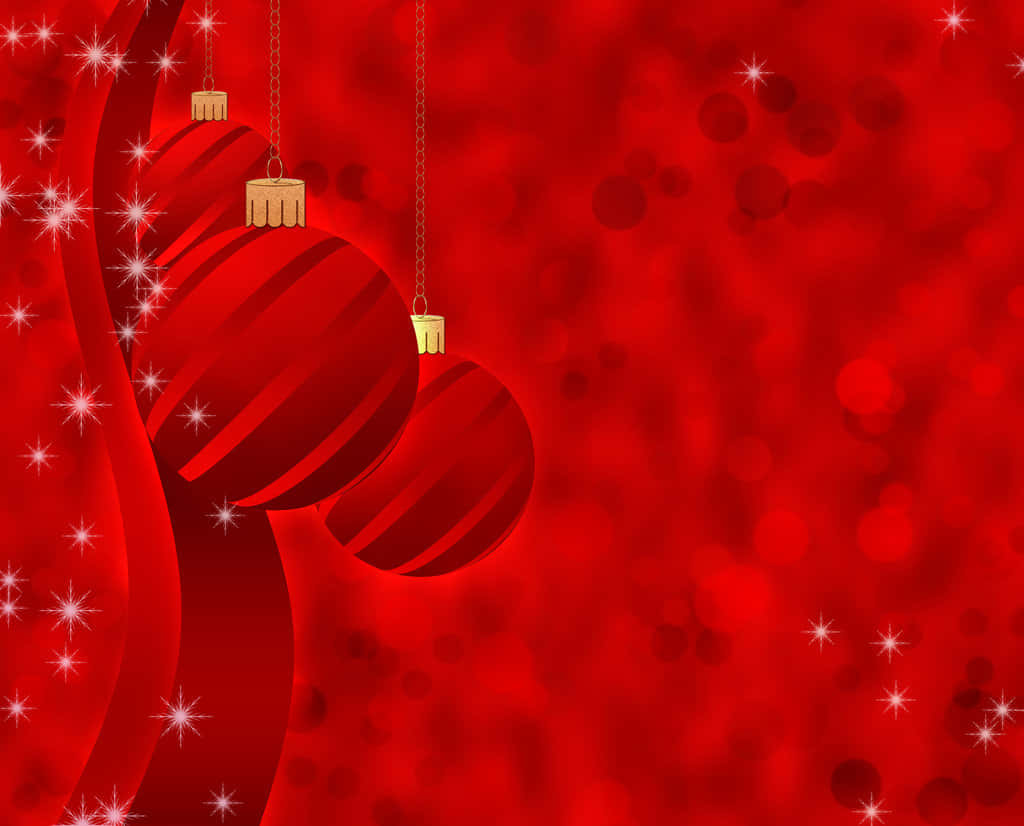 Get Into The Christmas Spirit With A Stunning Red Aesthetic Background