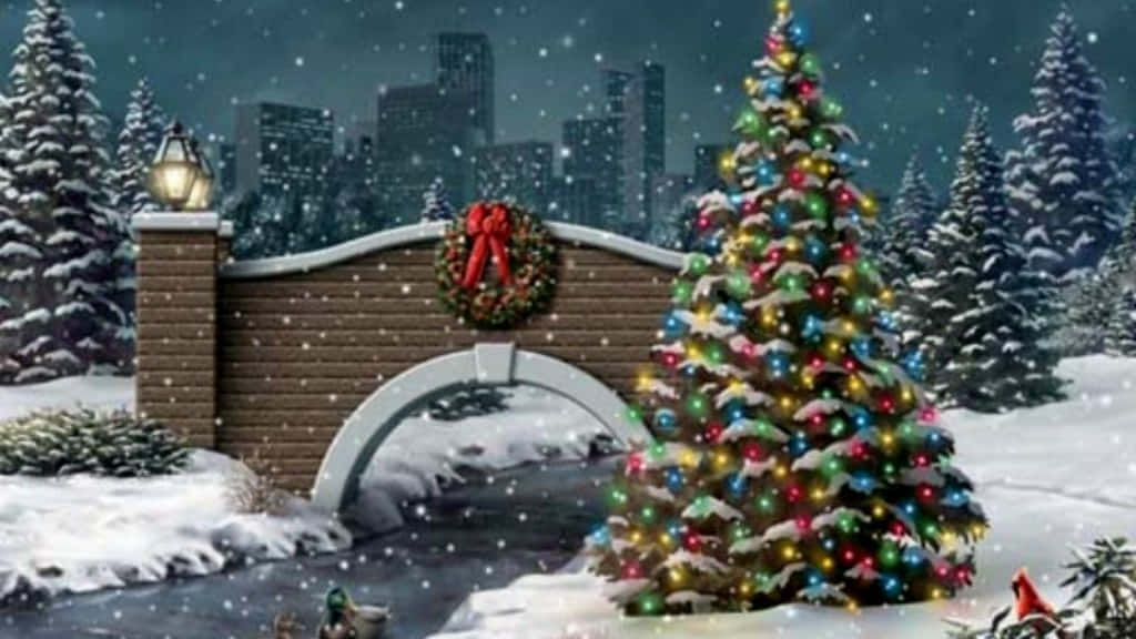 Get Into The Christmas Spirit With This Vintage-inspired Desktop Background