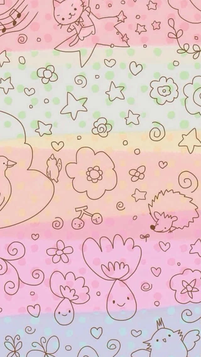 Get Into The Groove With Cute Iphone Design Background