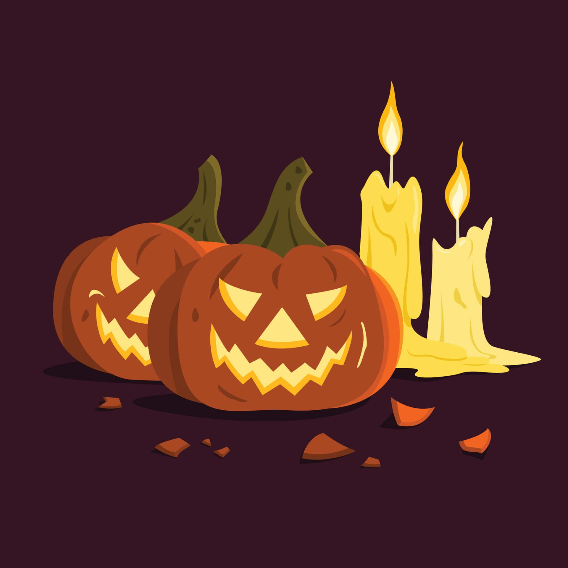 Get Into The Halloween Spirit With An Orange Theme! Background