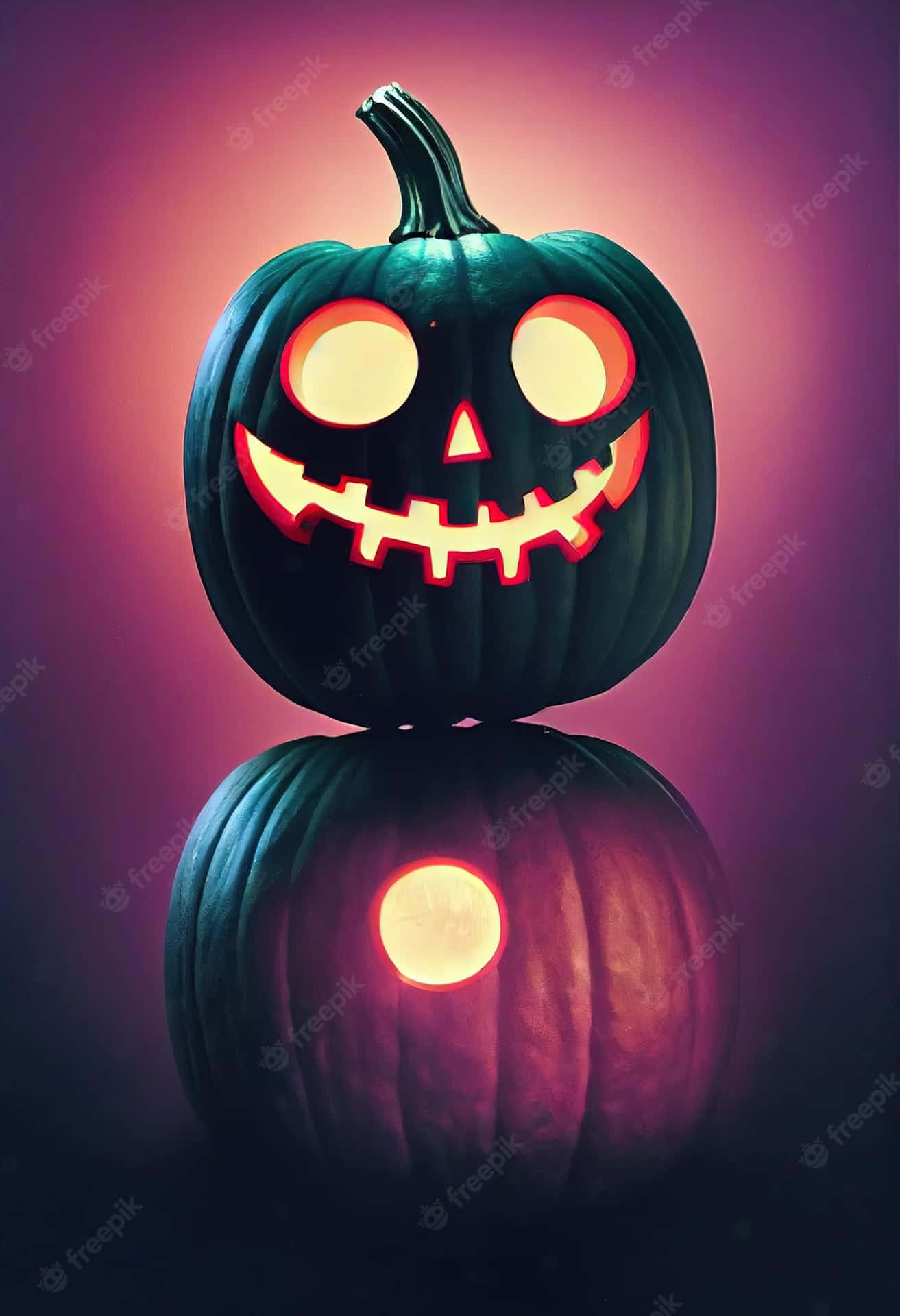 Get Into The Halloween Spirit With Neon Colors Background