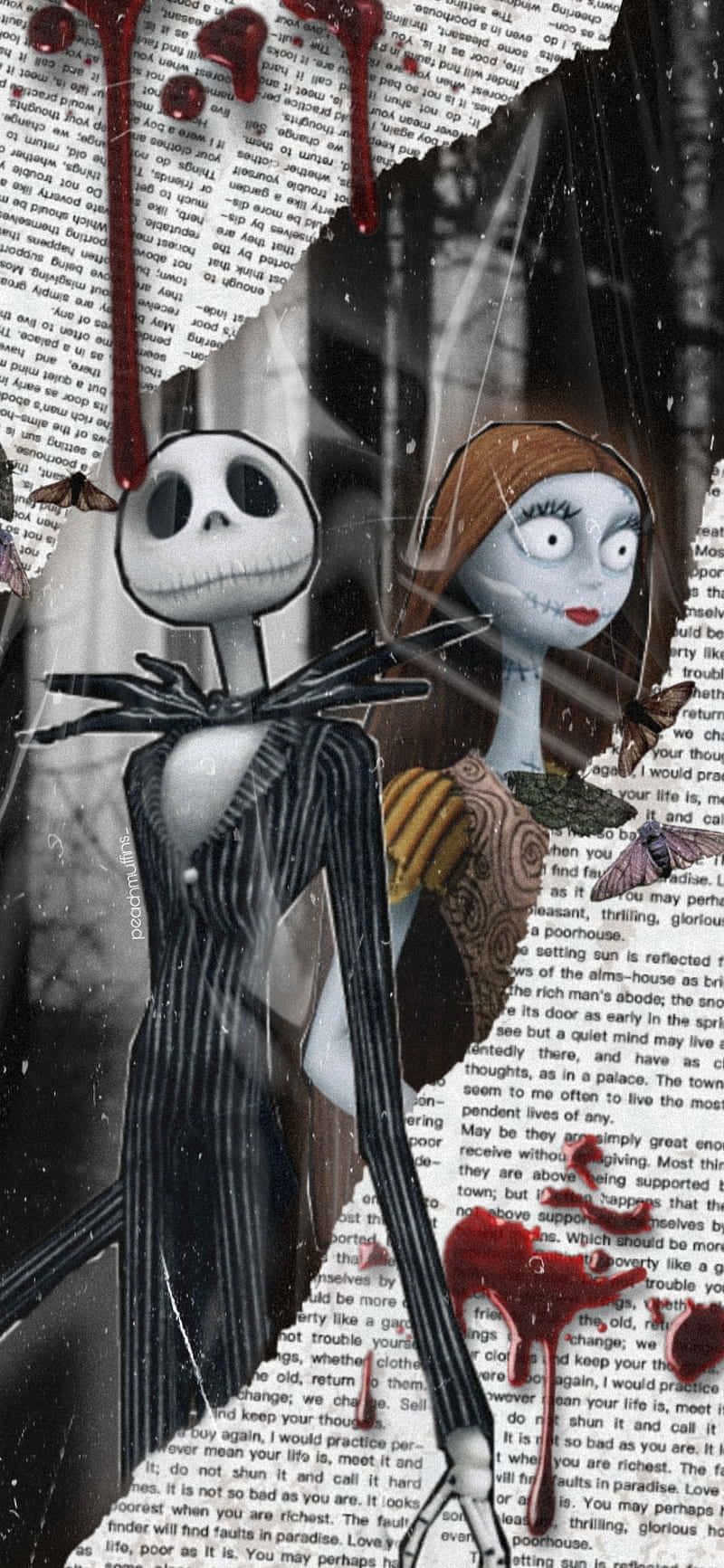 Get Into The Spirit With A Nightmare Before Christmas Phone Background