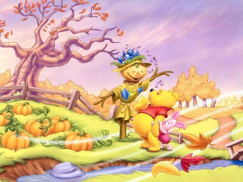 Get Into The Spooky Spirit With Winnie The Pooh And Friends! Background