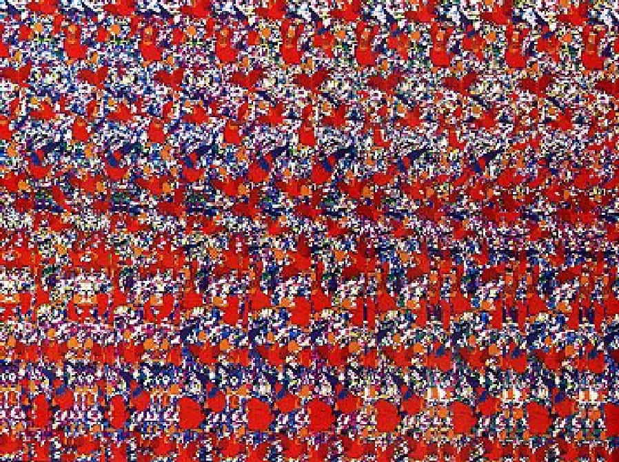 Get Lost In The Captivating Swirls Of This Magic Eye Background