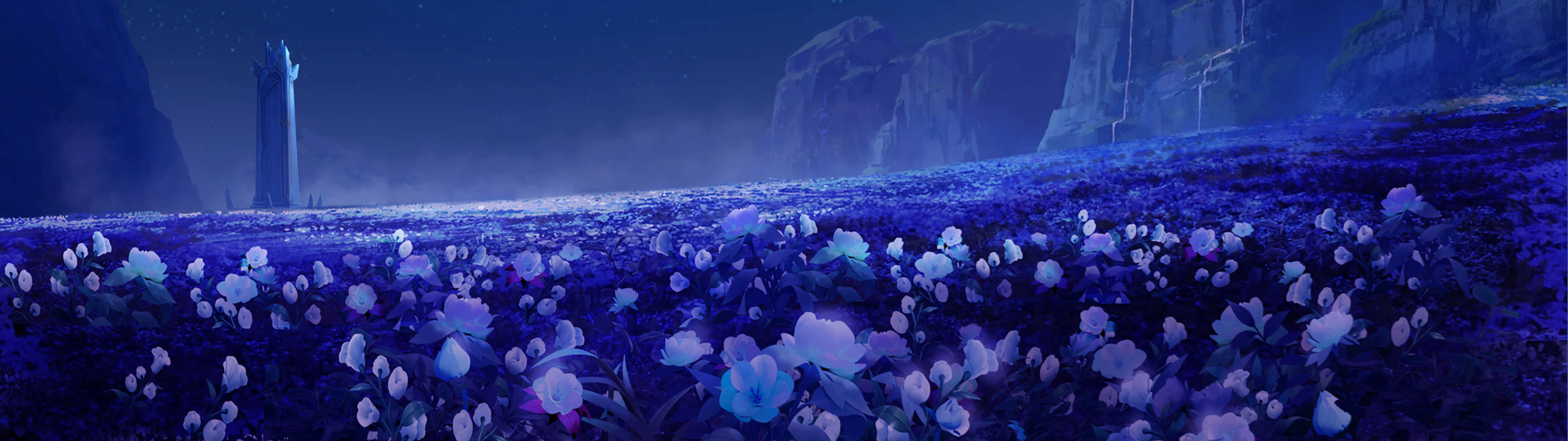 Get Lost In The Fantasy World Of Beautiful Anime Background