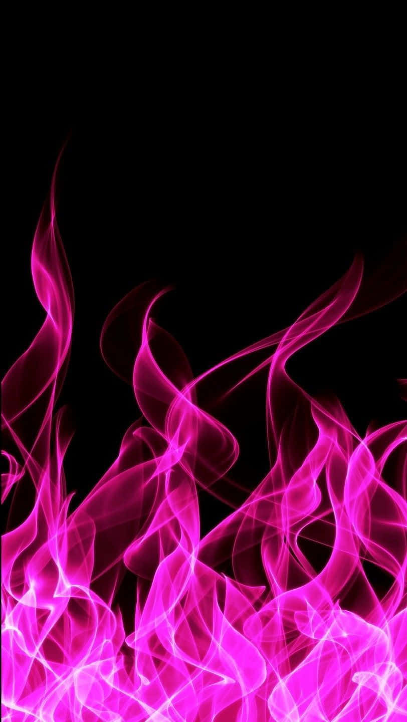 Get Lost In The Mesmerizing Pink Flames. Background