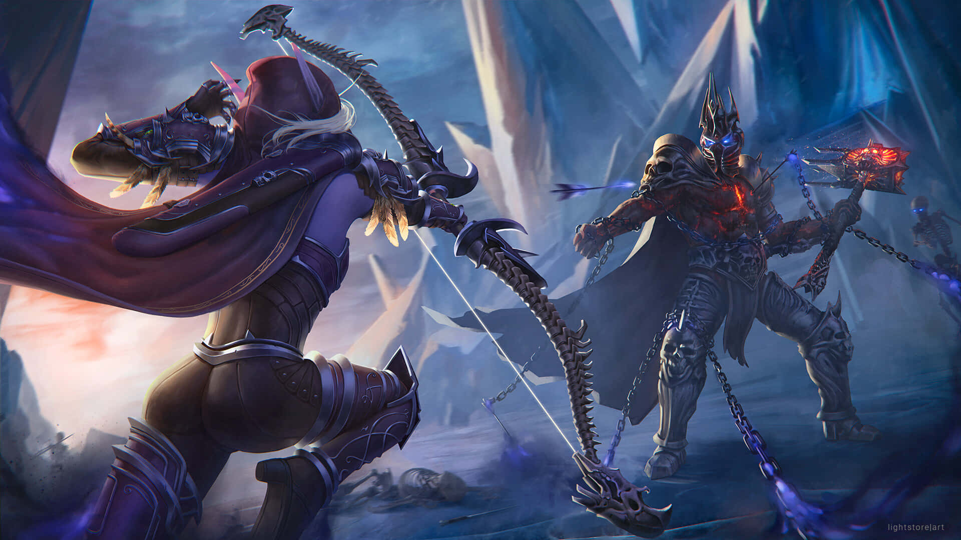 Get Lost In The Shadowlands Of World Of Warcraft Background