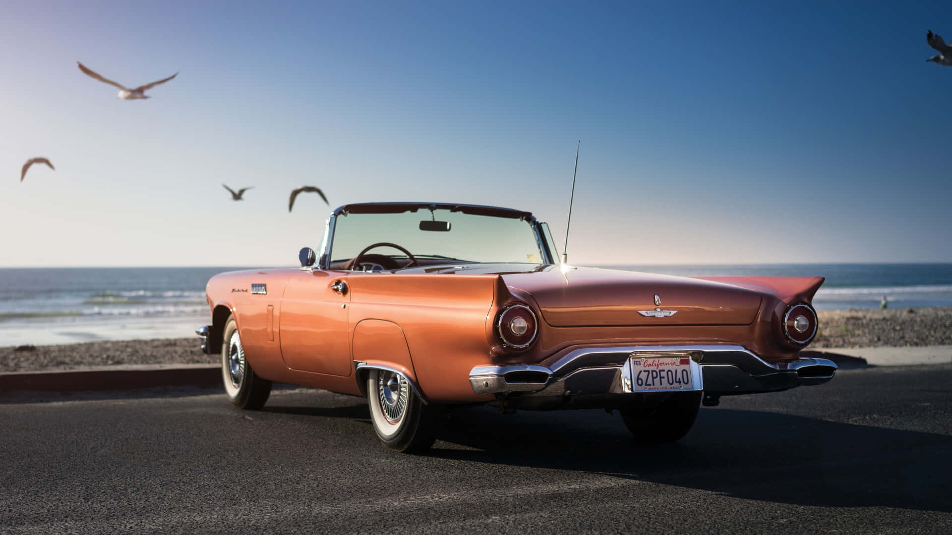 Get Lost In The Sun And Sand At Retro Beach Background