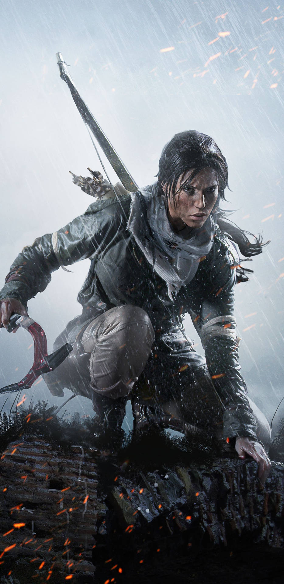 Get On The Go With The All New Lara Croft Iphone Background