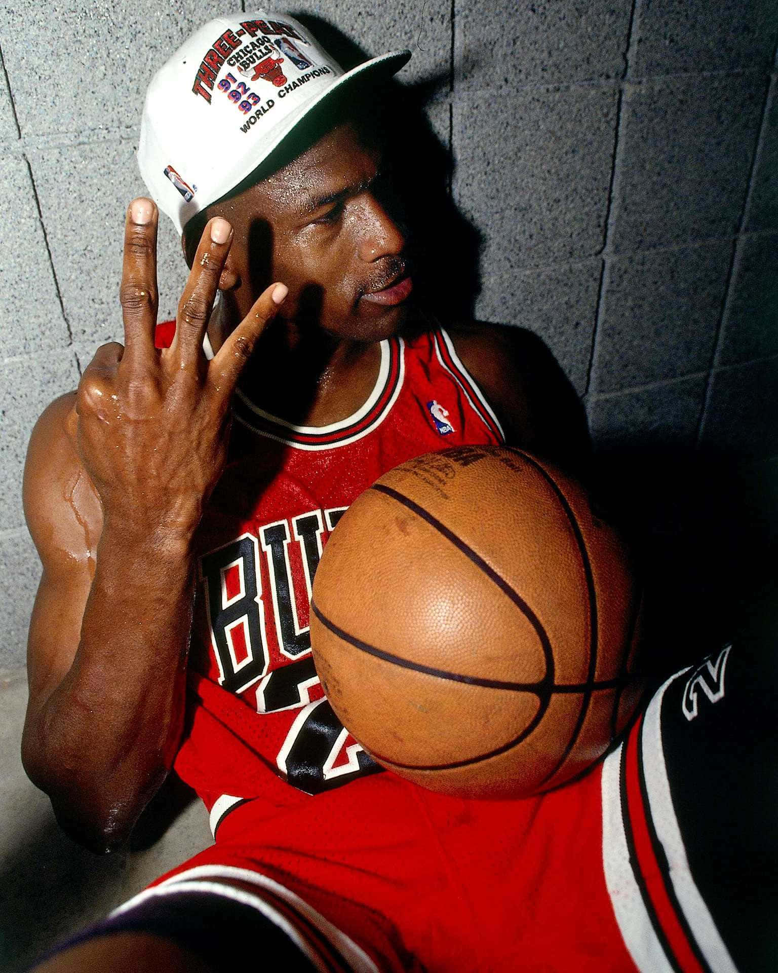 Get One Of The Greatest Athletes Of All-time On Your Phone With The Michael Jordan Iphone Background