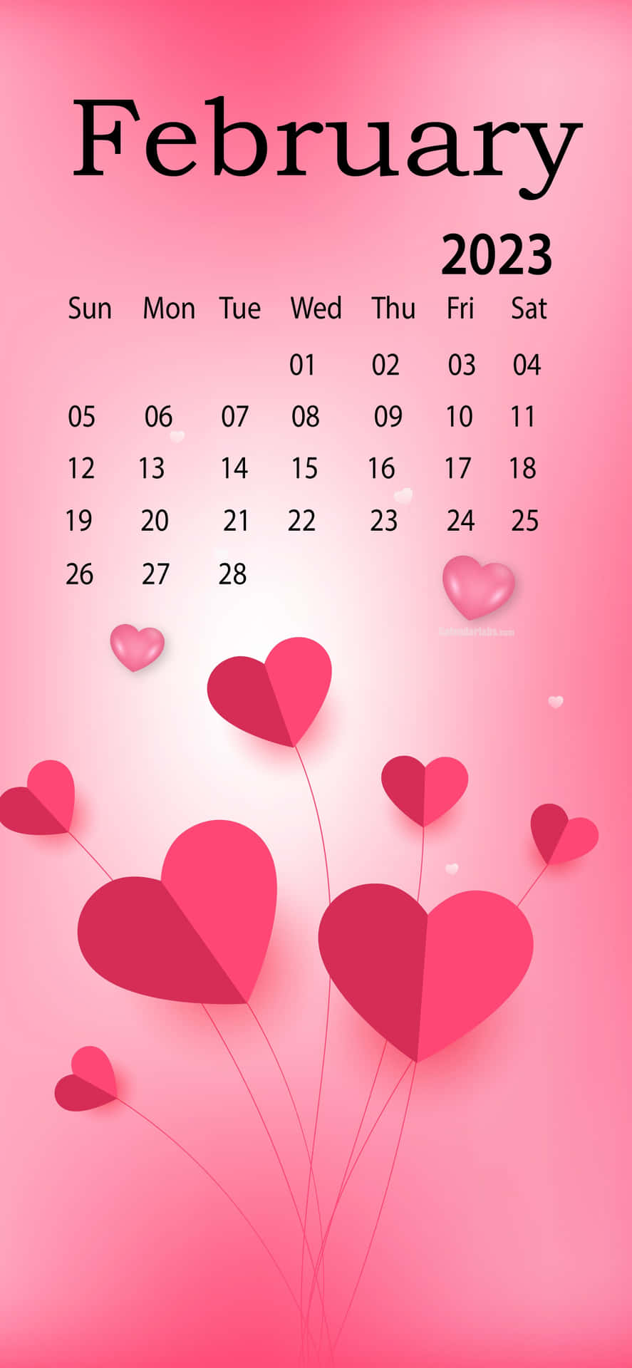 Get Organized For February With This Colorful Calendar