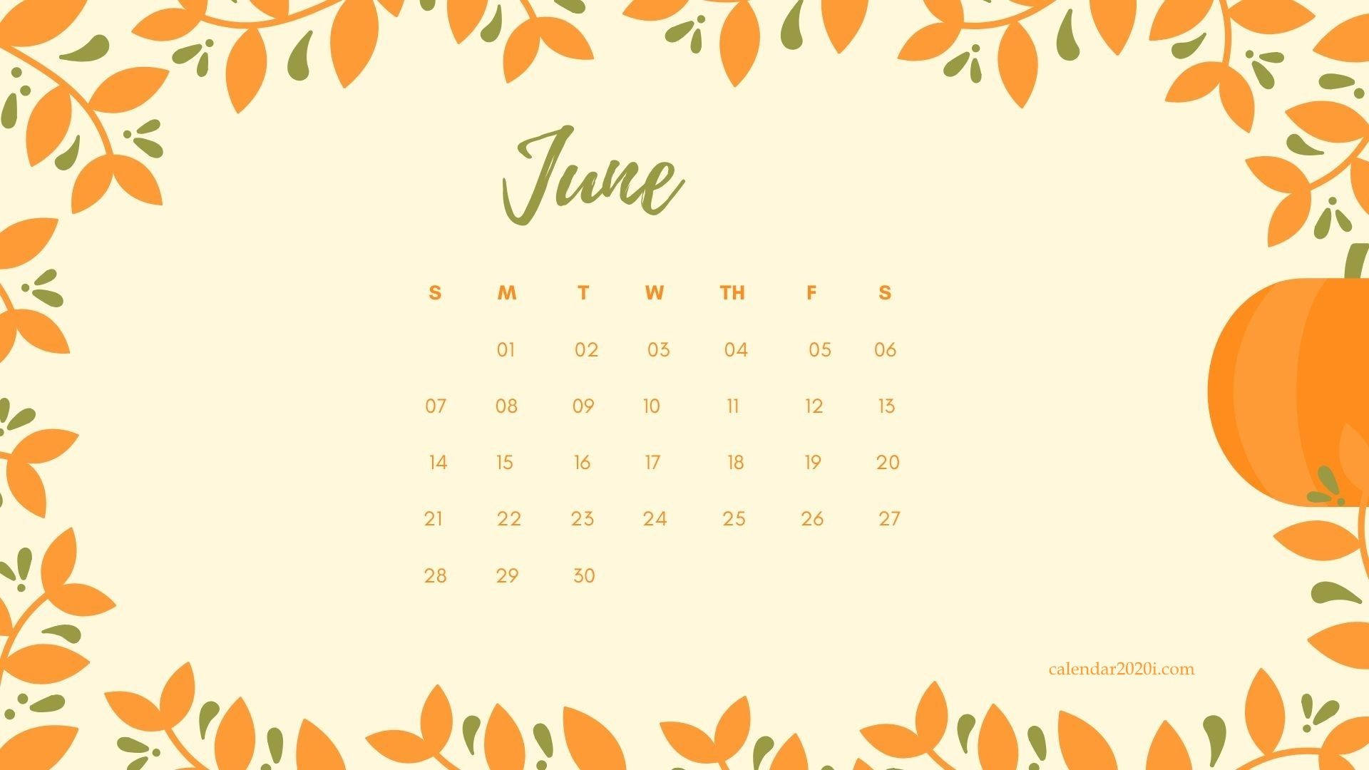 Get Organized For June With This Stylish Calendar! Background