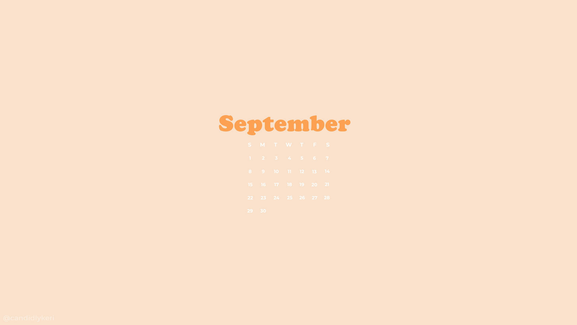 Get Organized For September With This Minimalist Calendar