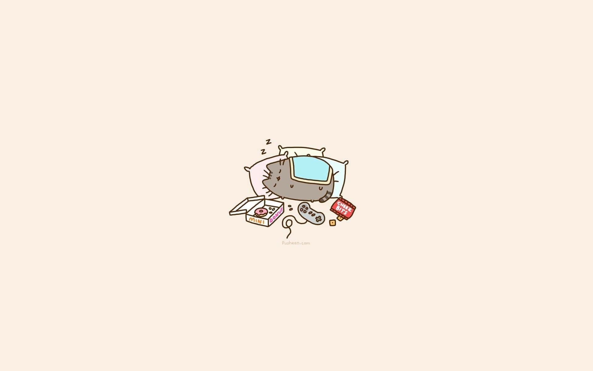 Get Productive And Stay Cute With The 'pusheen Pc'! Background