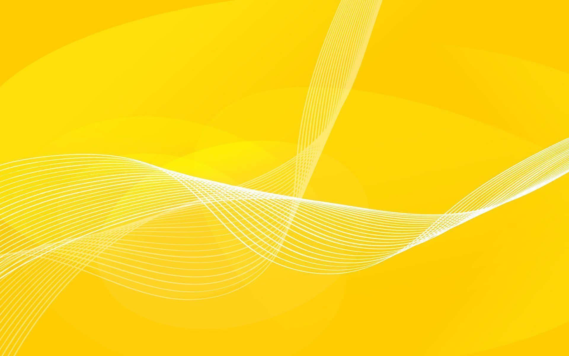 Get Productive On The Bright And Colorful Pastel Yellow Laptop Background