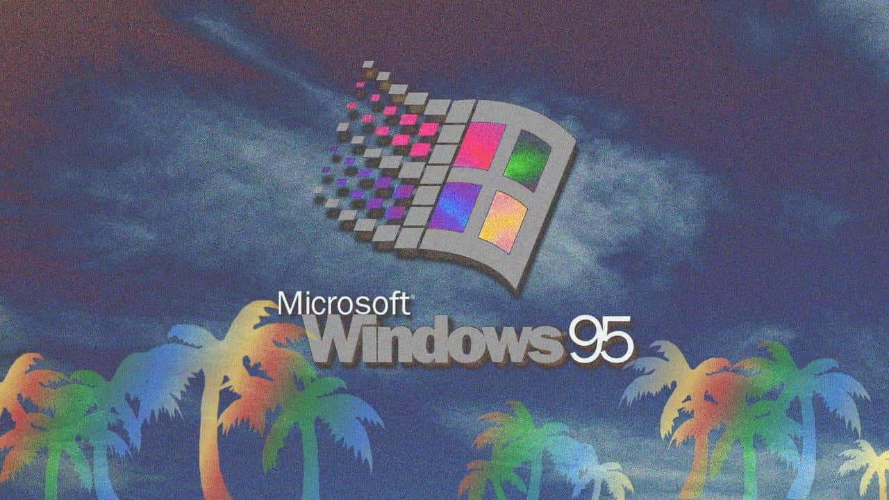 Get Ready For 90s Aesthetics With This Vintage Laptop Background