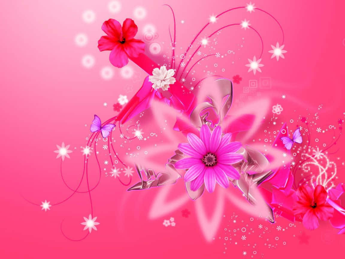 Get Ready For A Productive Day With This Stylish Girly Laptop Background