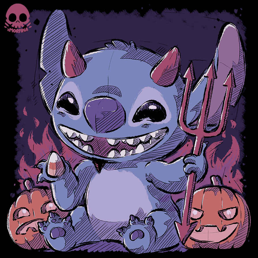 Get Ready For A Scary And Fun Lilo And Stitch Halloween! Background