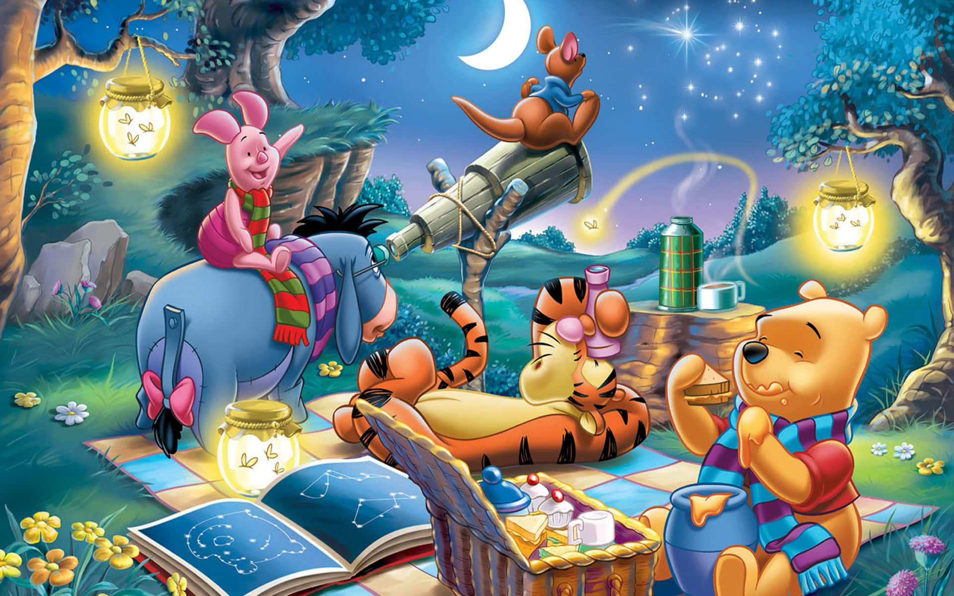 Get Ready For A Spook-tastic Halloween With Winnie The Pooh! Background