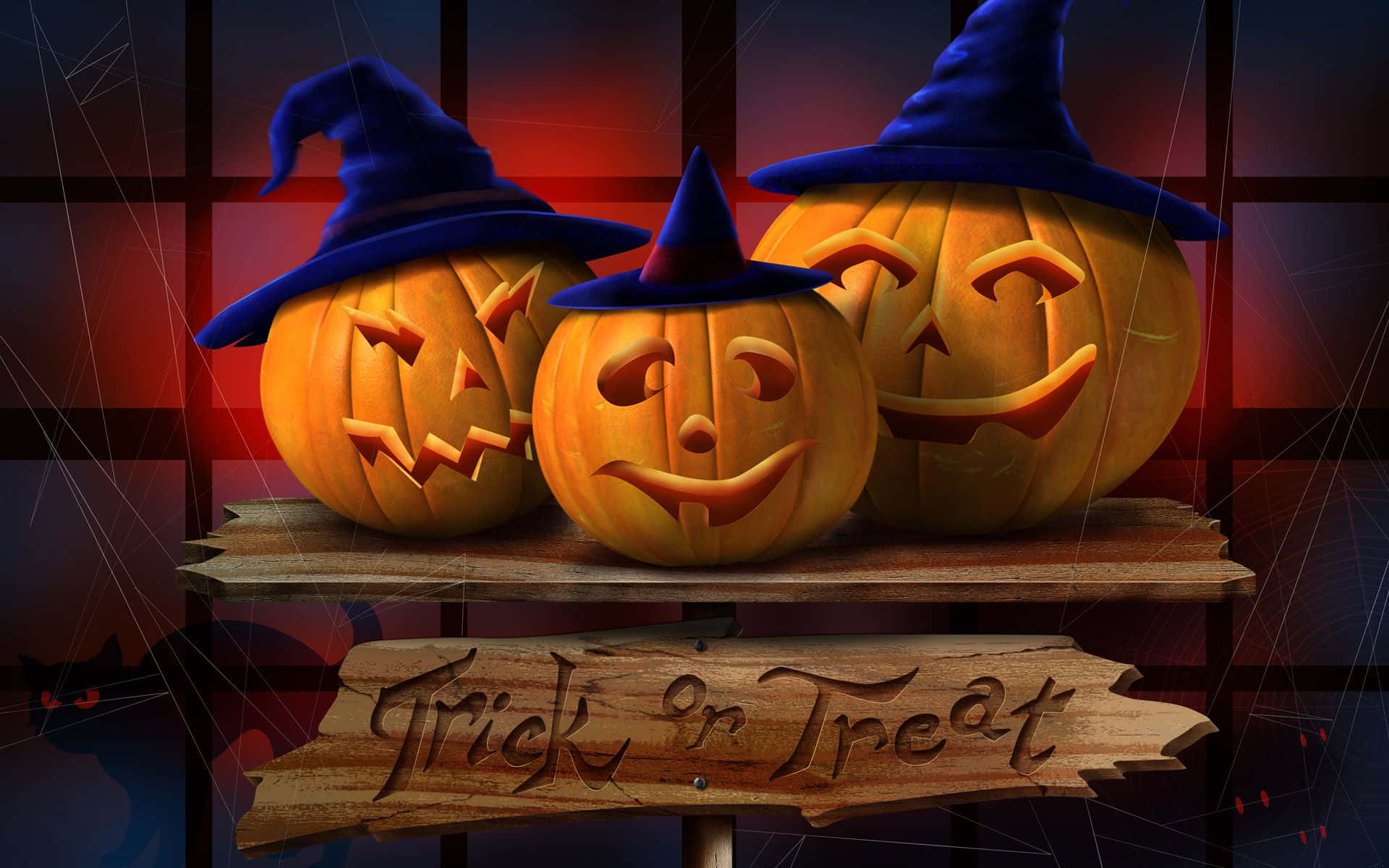 Get Ready For A Spooky Trick Or Treat Night Background