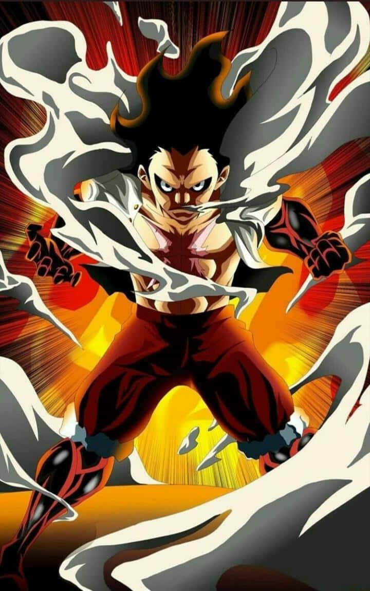 Get Ready For A Wild Ride With Luffy Gear 5 Background