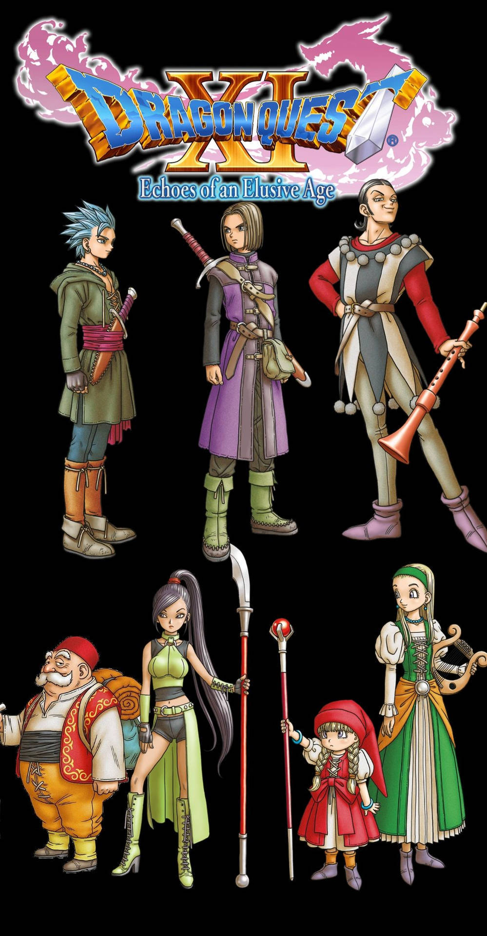 Get Ready For Adventure With The Dragon Quest Iphone Background