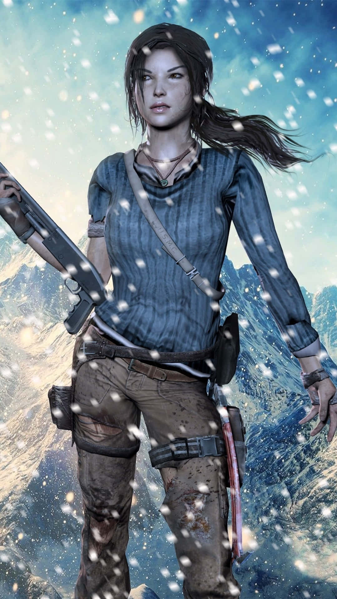 Get Ready For An Action-packed Adventure With The Tomb Raider Iphone 5s! Background