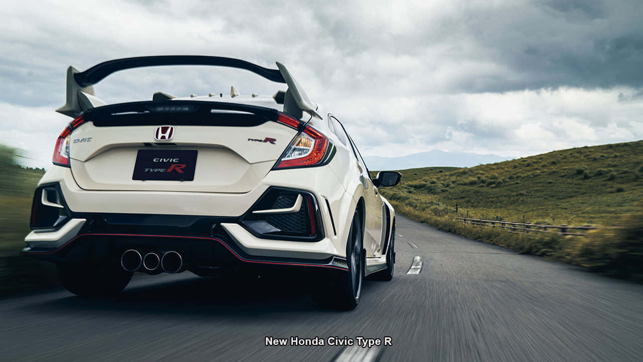 Get Ready For An Adrenaline-filled Experience In The Honda Civic Type R Background