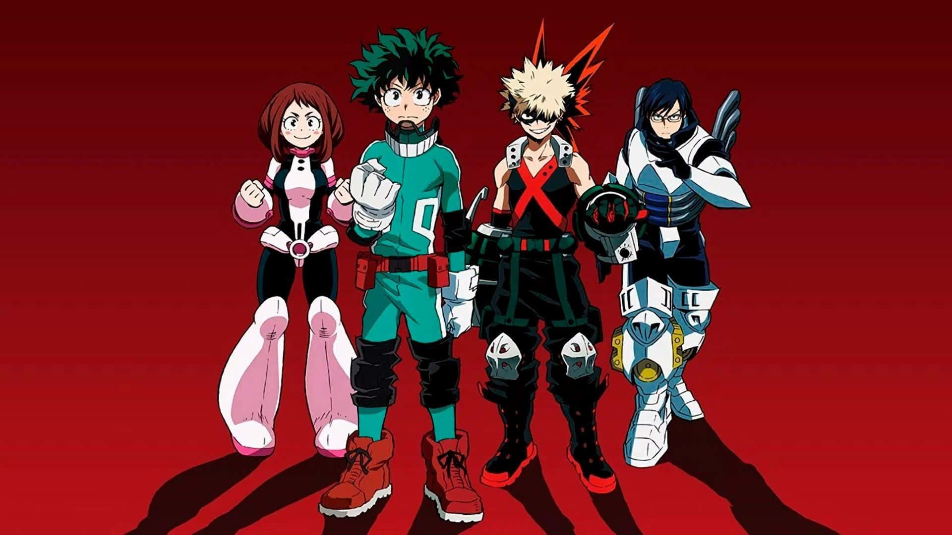 Get Ready For An Epic Adventure With My Hero Academia On Your Laptop. Background