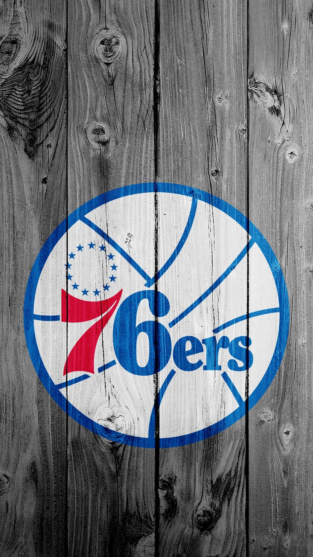 Get Ready For An Unforgettable Season With The Official 76ers Iphone Background