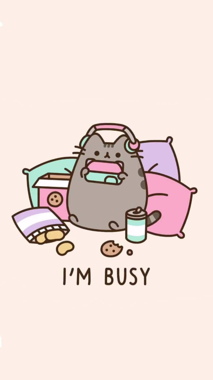 Get Ready For Cuteness Overload With Kawaii Pusheen! Background