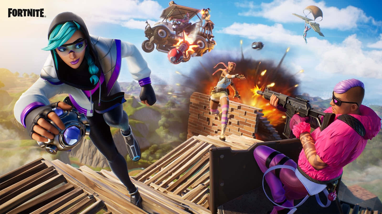 Get Ready For Epic Action In Fortnite Season 4 Chapter 2 Background