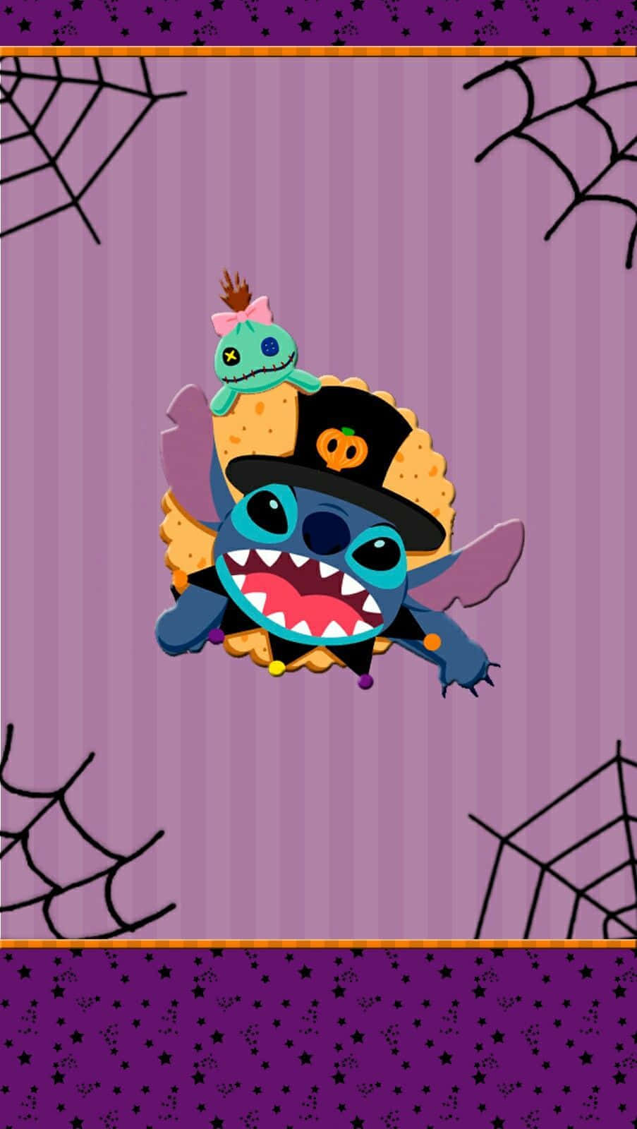 Get Ready For Halloween With This Spooky Lilo And Stitch Themed Wallpaper! Background