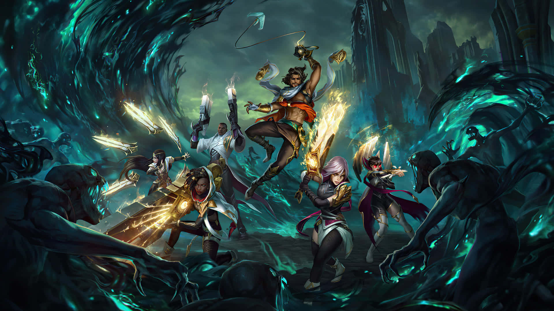 Get Ready For League Of Legends Gaming With This Powerful Laptop Background