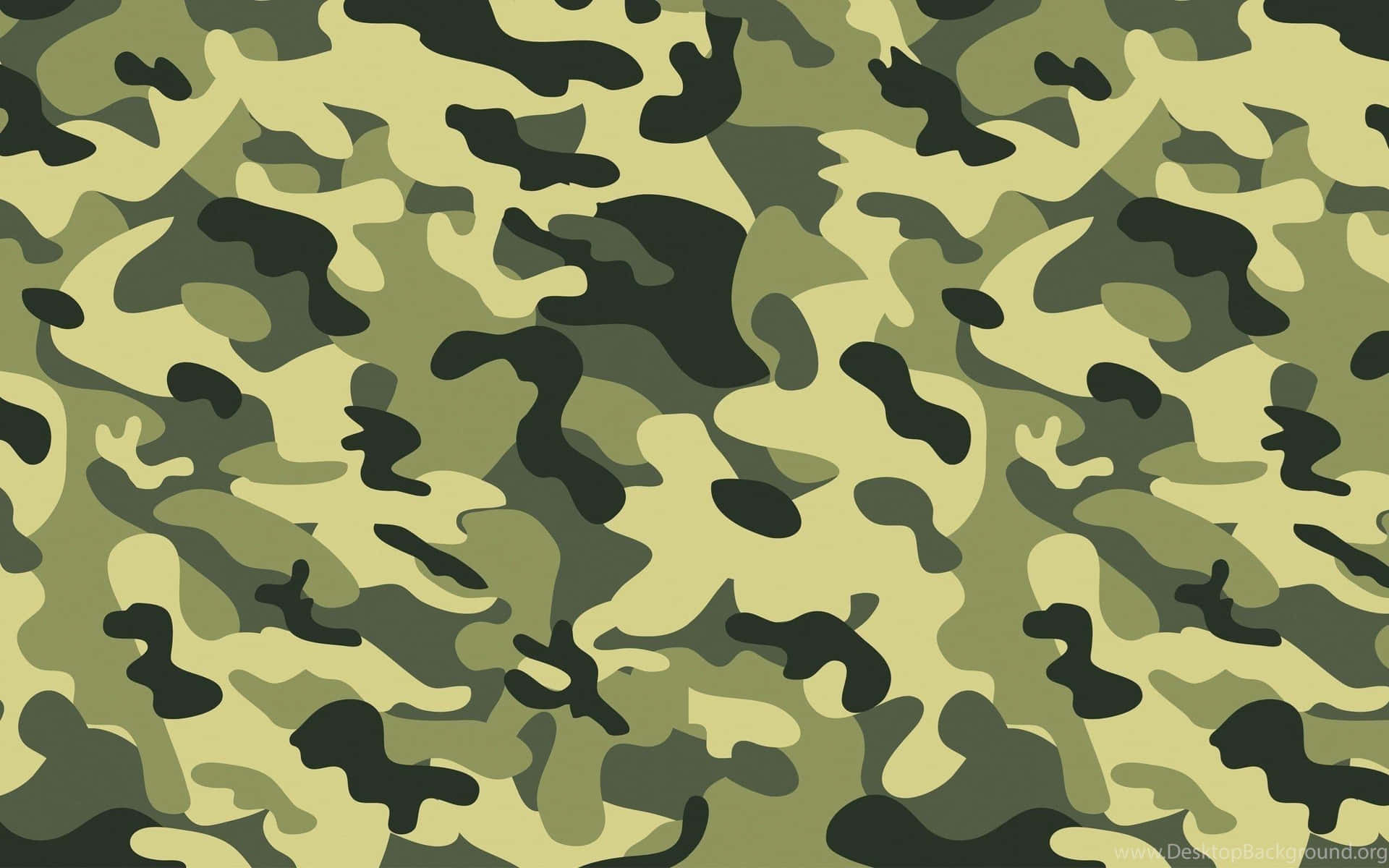 Get Ready For Nature In Style With Green Camo Background