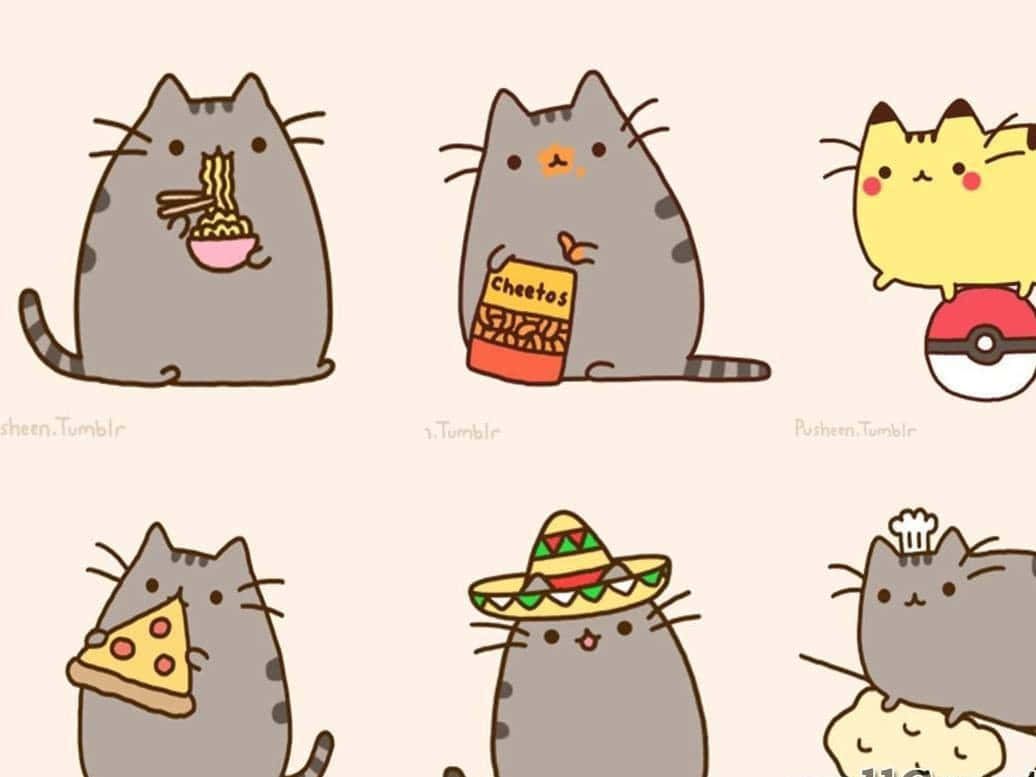 Get Ready For Pusheen Pc Background