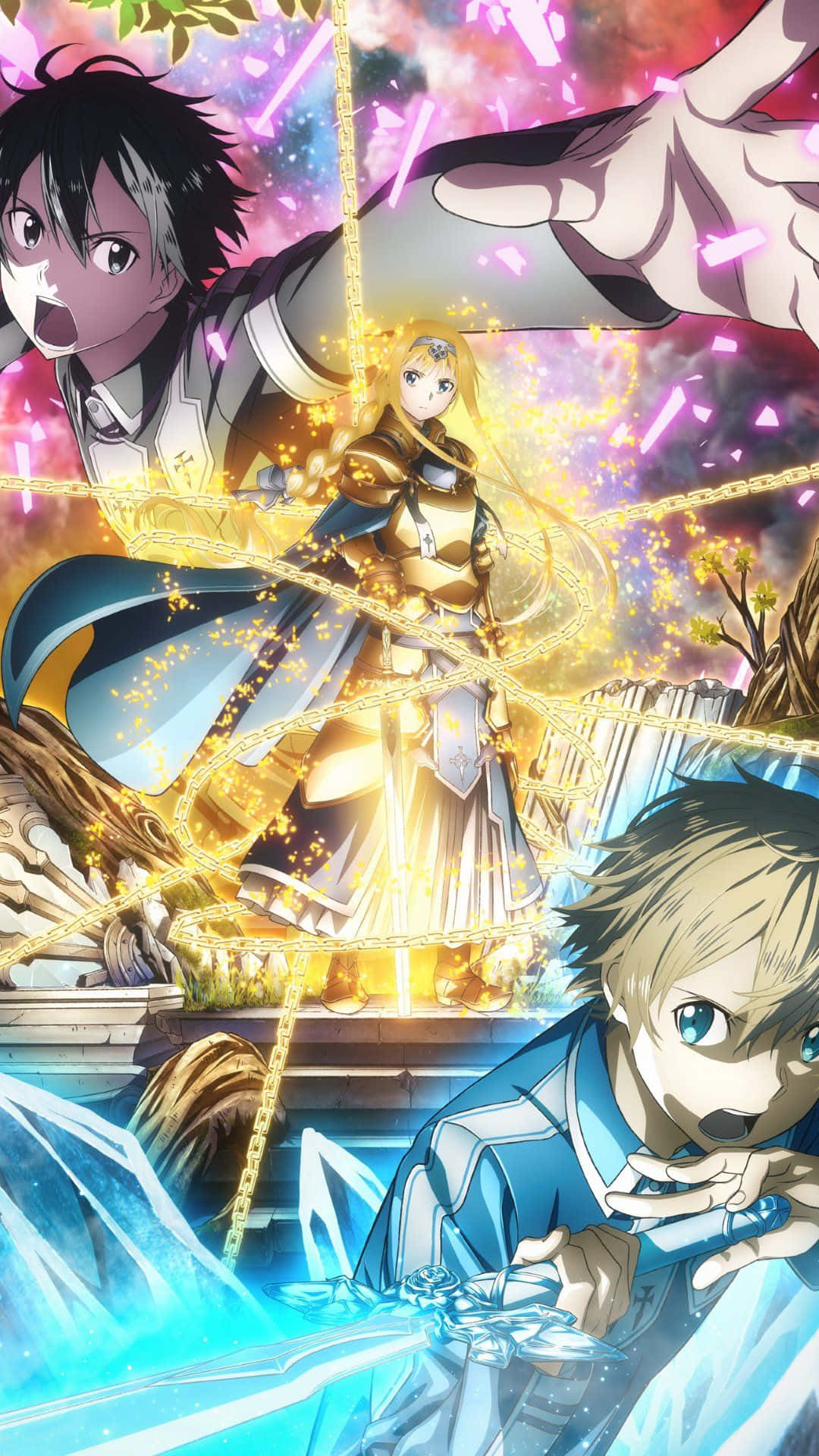Get Ready For Smartphone Entertainment Enhanced By Sword Art Online Background