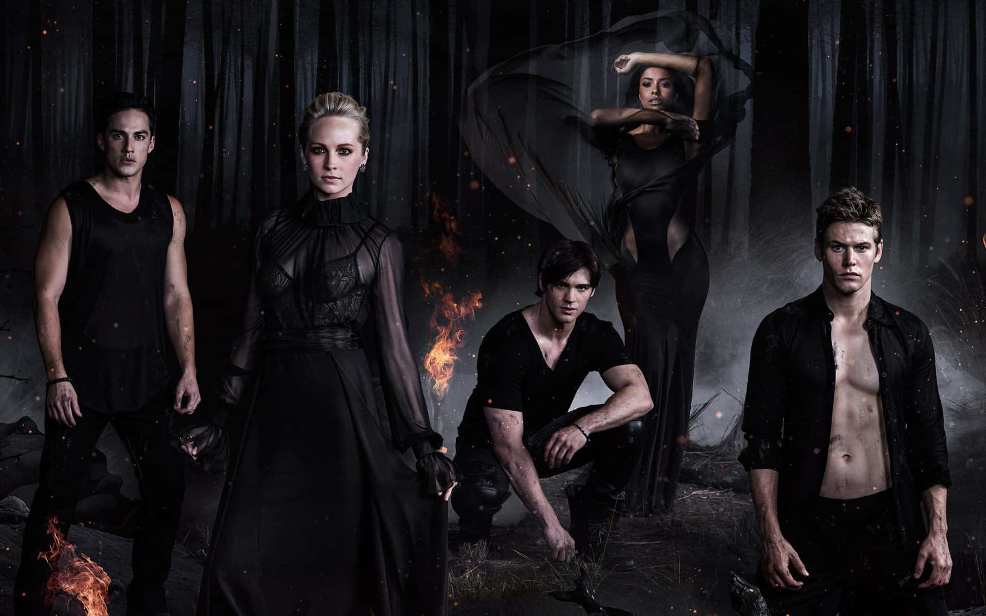 Get Ready For Some Vampire Diaries Desktop Action Background