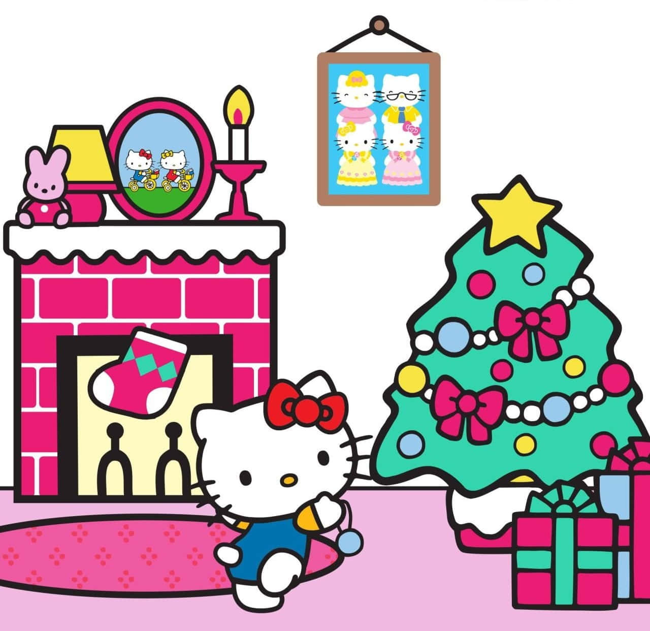 Get Ready For The Cozy Hello Kitty Christmas! Background