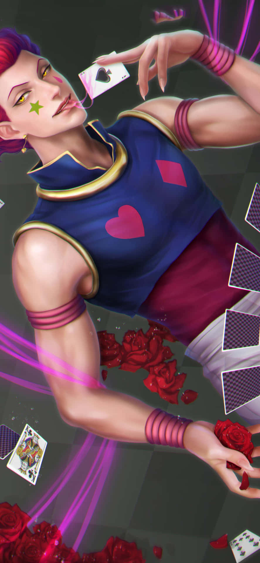 Get Ready For The Fun And Games With Hisoka Iphone Background