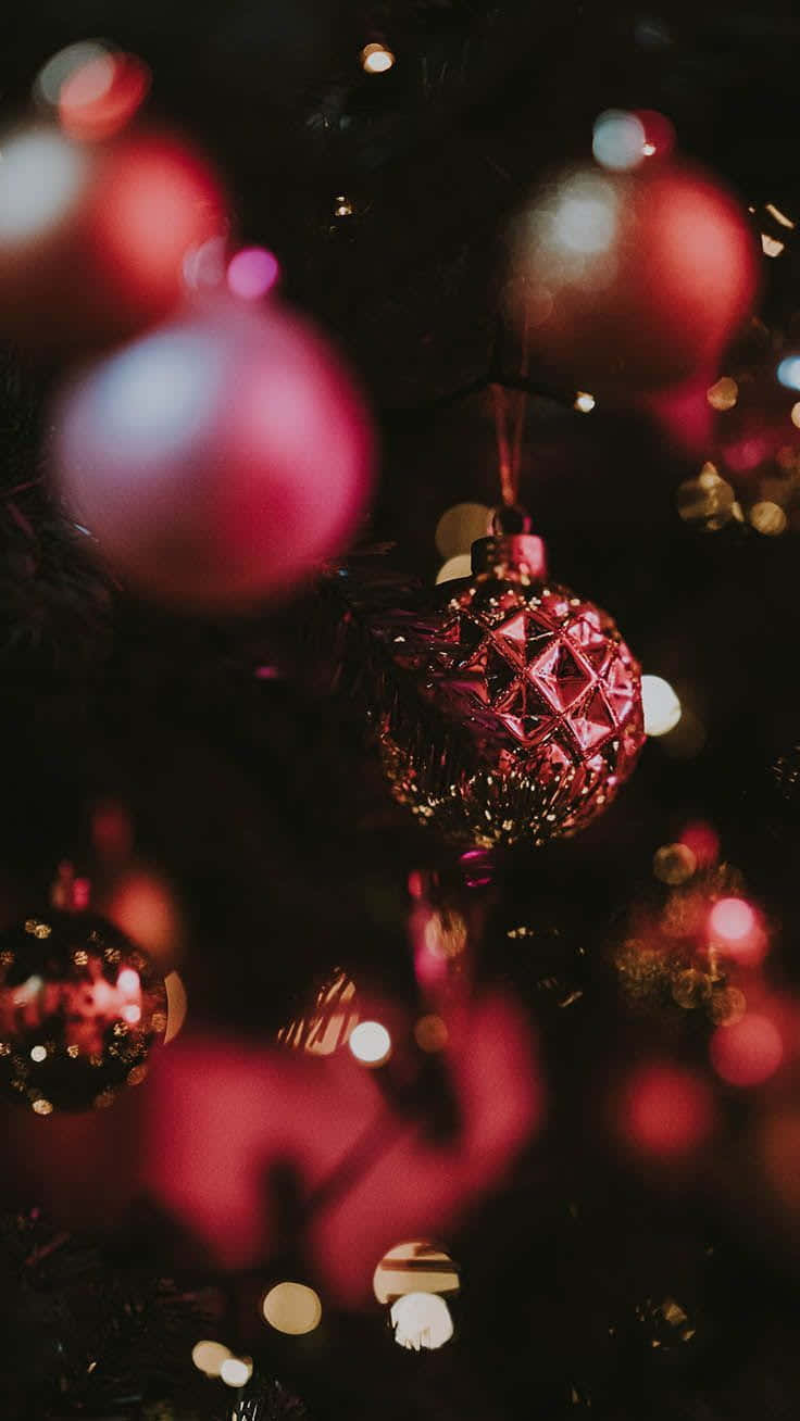 Get Ready For The Holidays With A Lovely Red Aesthetic! Background