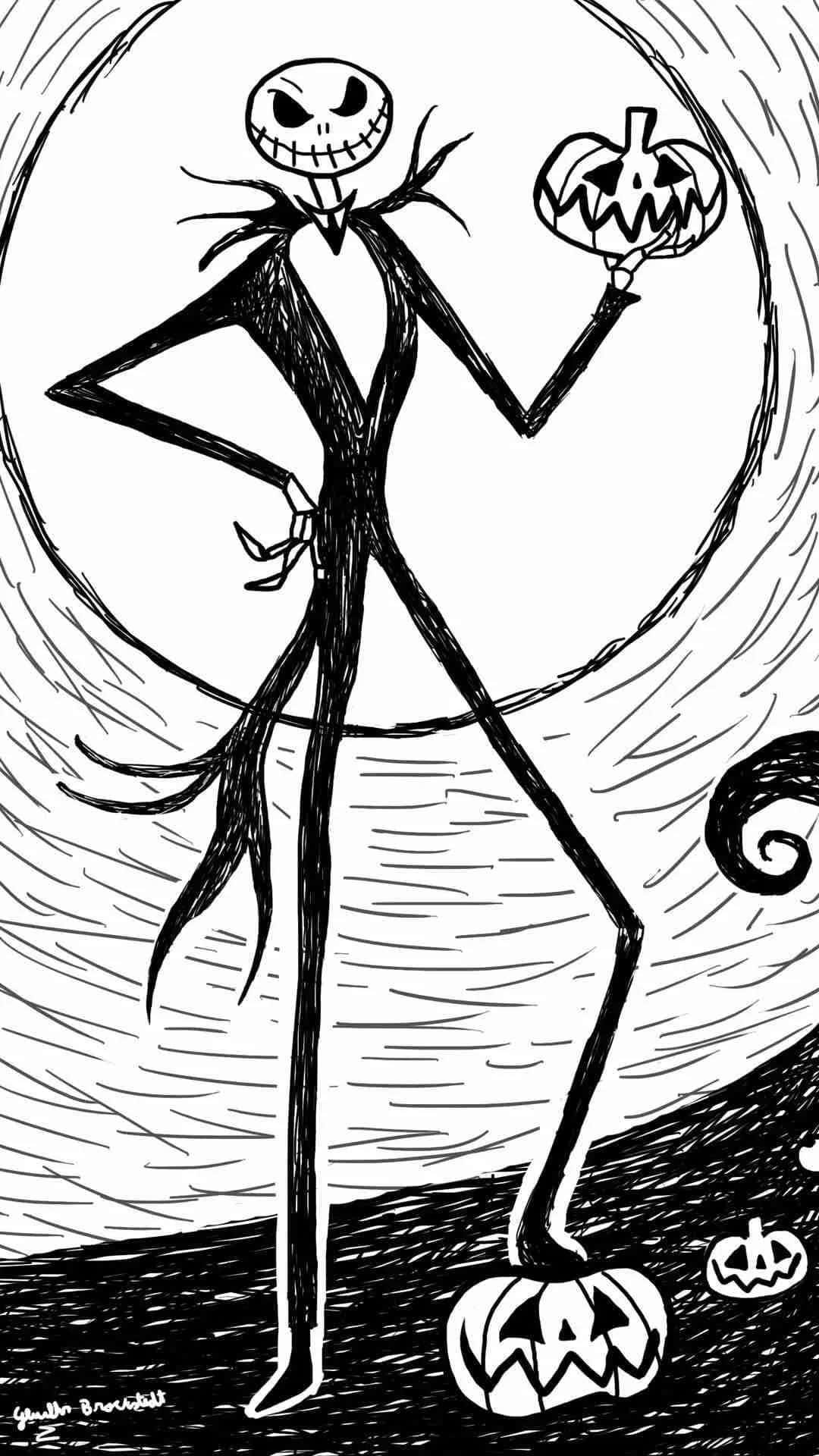 Get Ready For The Holidays With The Nightmare Before Christmas Phone Background