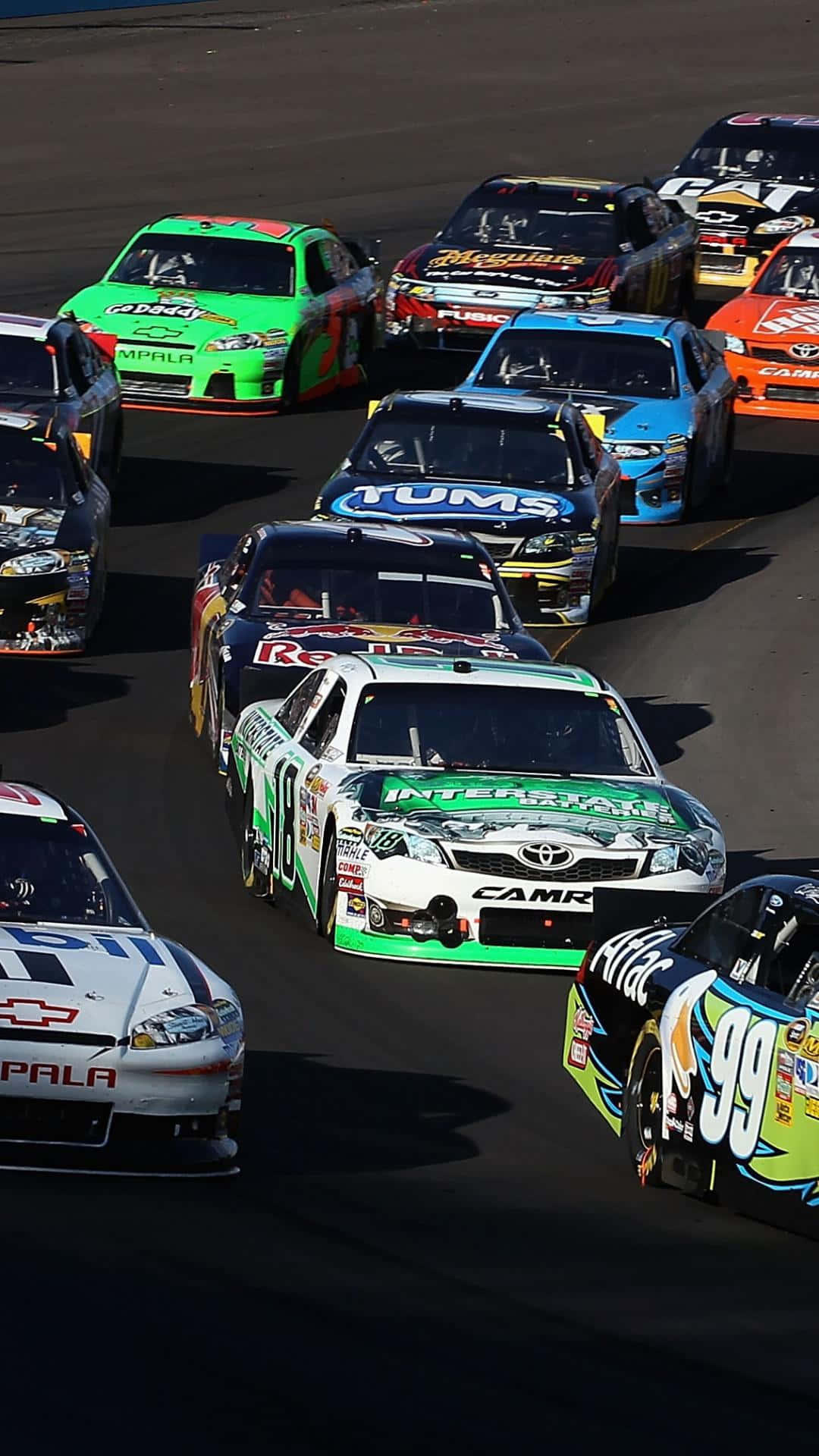 Get Ready For The Nascar Circuit With The Iphone Background