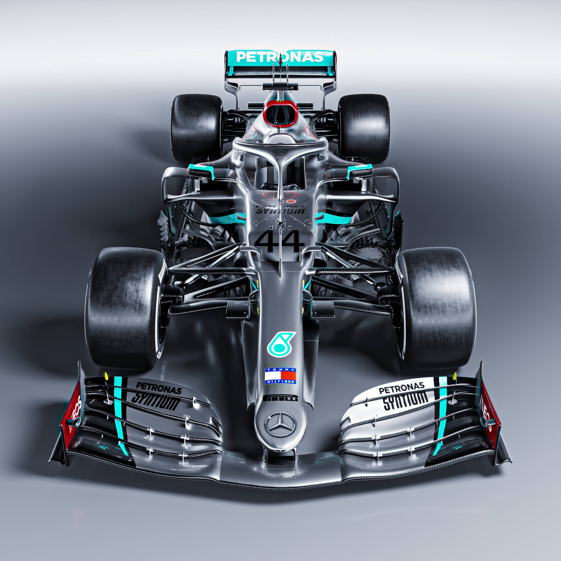 Get Ready For The Race With Mercedes F1 For Iphone Background