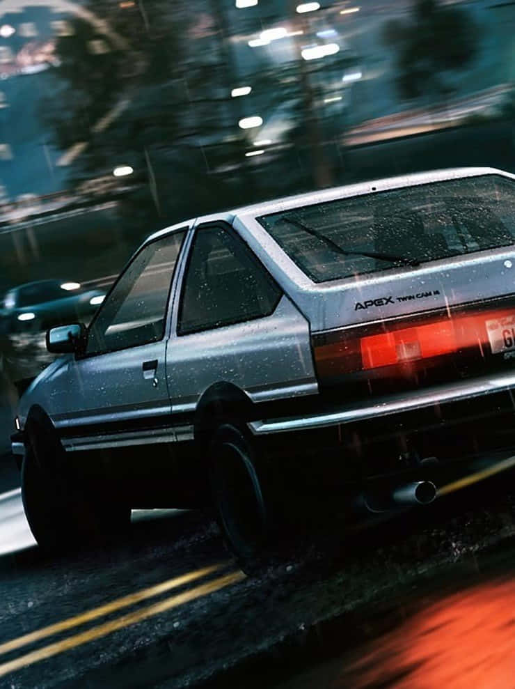 Get Ready For The Ride Of Your Life With The Thrilling Initial D Phone. Background