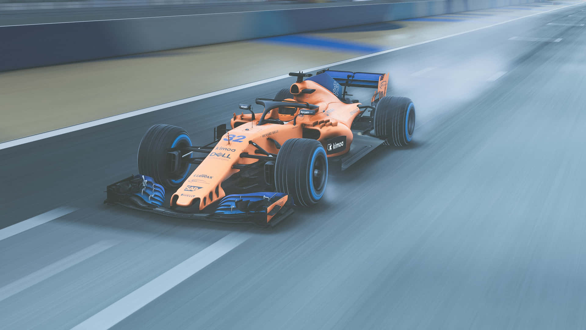 Get Ready For The Speed And Adrenaline Of The Mclaren Formula 1 Race Background